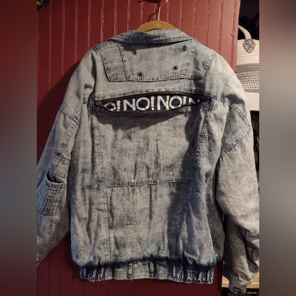Vintage No! Jeans bomber jacket - Picture 6 of 8